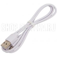 PERFEO (U4027) ELASTIC USB A вилка - Micro USB вилка, 2.4A, белый, силикон, длина 1 м