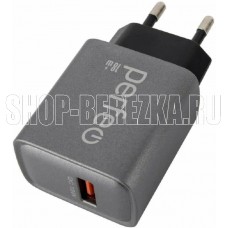 PERFEO (I4667) порт USB, QC3.0, 18W, серый