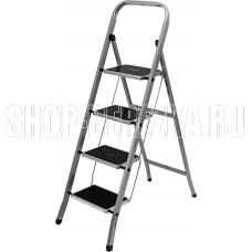 СИБРТЕХ Стремянка 4 ступени, с полимерными ковриками, 97869 СИБРТЕХ Стремянка 4 ступени, с полимерными ковриками, 97869