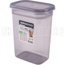 SIROCCO SBP002 Банка для хранения сыпучих продуктов PEGGY серая 1.5л