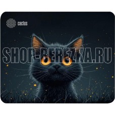 CACTUS Black Cat 250x200x3мм (CS-MPC-D09S)