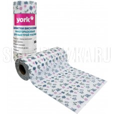 YORK 50шт. (25х30 см) вискозные универсальные Узор в рулоне 20500