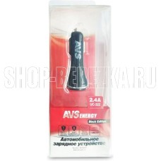 AVS A07281S USB 2 порта UC-322 (2,4А, черный) (Black Edition)