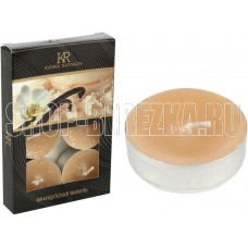 KUKINA RAFFINATA Свеча ароматическая чайная малая 6 шт. Французская ваниль (арт.202812) (007913) KUKINA RAFFINATA Свеча ароматическая чайная малая 6 шт. Французская ваниль (арт.202812) (007913)