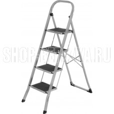 СИБРТЕХ Стремянка стальная, 4 широкие ступени 20х30 см с полимерным покрытием 97728 СИБРТЕХ Стремянка стальная, 4 широкие ступени 20х30 см с полимерным покрытием 97728