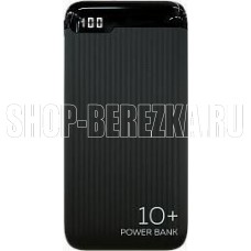 MORE CHOICE (4620202552532) PB19-10 Black - 10000mAh 2USB MORE CHOICE (4620202552532) PB19-10 Black - 10000mAh 2USB