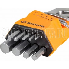 ВИХРЬ Набор ключей имбусовых HEX, 9 шт, 1.5-10 мм