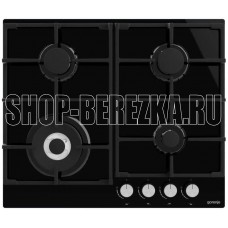 GORENJE Газовая варочная панель Essential GTW641AKB, 4 конфорки, закаленное стекло, черный