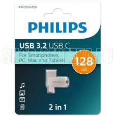 PHILIPS 2-in-1 128Gb серебристый (FM12FD145B/97)