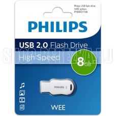 PHILIPS WEE 2.0 8Gb серебристый (FM08FD110B/97) PHILIPS WEE 2.0 8Gb серебристый (FM08FD110B/97)
