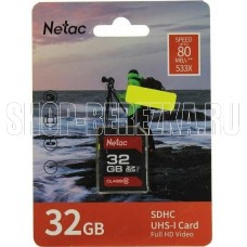 NETAC Карта памяти SDHC UHS-I U1 P600 32 ГБ, 80 МБ/с, Class 10, NT02P600STN-032G-R, 1 шт., без адаптера NETAC Карта памяти SDHC UHS-I U1 P600 32 ГБ, 80 МБ/с, Class 10, NT02P600STN-032G-R, 1 шт., без адаптера