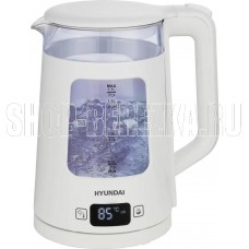 HYUNDAI Чайник HYK-G9407 1.7л. 2200Вт белый (стекло)