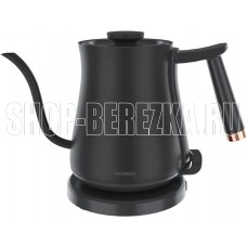 HYUNDAI Чайник HYK-S5500 0.7л. 1000Вт черный/черный (металл)