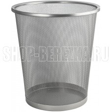 САНАКС 42020 круглое, 20 л, сетчатое, офисное, металлическое, без крышки. Нержавеющая сталь SUS 410. Цвет СЕРЫЙ