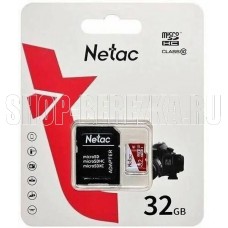 NETAC Карта памяти MICRO SDHC 32GB + ADP NT02P500ECO-032G-R
