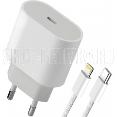 DEFENDER (83223) UPA-121 20W, USB C, Lightning, белый DEFENDER (83223) UPA-121 20W, USB C, Lightning, белый