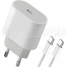 DEFENDER (83222) UPA-121 20W, USB C,кабель Type-C,белый DEFENDER (83222) UPA-121 20W, USB C,кабель Type-C,белый
