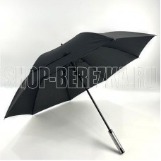 LEONORD Зонт-трость полуавтоматический, 104 см, цвет: черный (108968)