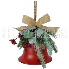 ВОЛШЕБНАЯ СТРАНА Украшение подвесное Колокольчик Новогодний (110414) ВОЛШЕБНАЯ СТРАНА Украшение подвесное Колокольчик Новогодний (110414)