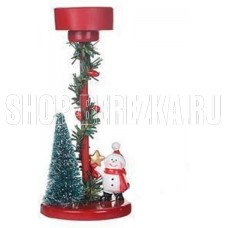 ВОЛШЕБНАЯ СТРАНА Подсвечник Снеговик у ёлки (110243) ВОЛШЕБНАЯ СТРАНА Подсвечник Снеговик у ёлки (110243)