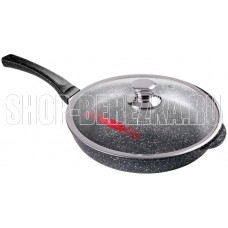 РОССИЯ Сковорода 260/55мм Гранит пласт/руч. с кр. (п/у), с2611аг