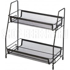 MALLONY Этажерка настольная двухуровневая L’ordine Nero, 31,5*17*33 см (107588)