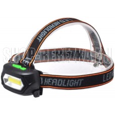 GAUSS Фонарь налобный GFL409 черный 5Вт лам.:светодиод. 100lx встроенный аккумулятор (GF409)