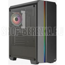 AEROCOOL Корпус MIDITOWER ATX W/PSU 12cm ARGB Fan black GENESIS-G-BK-v2