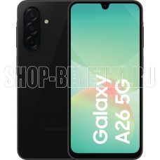 SAMSUNG Мобильный телефон GALAXY A26 6/128GB SM-A266BZKIMEA BLACK