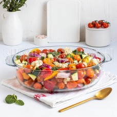 APPETITE PLH18 стекл овал 31х22х8,5см/2,8л глубокая с руч