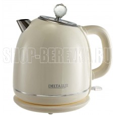 DELTA LUX DE-1018 (1,7 л. металл/пластик) белый