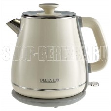 DELTA LUX DE-1019 (1,8 л, металл/пластик) белый