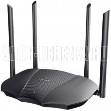 TENDA Wi-Fi TX12 Wi-Fi 6 роутер AX3000, до 574 Мбит/с на 2,4 ГГц + до 2402 Мбит/с на 5 ГГц, LAN 2x1Гбит/с, WAN 1x1Гбит/с, 4 антенны