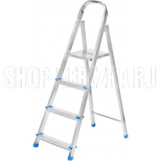 СИБРТЕХ Стремянка, 4 ступени, стальная, оцинкованная 97836