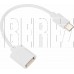 REXANT Кабель USB OTG Type-C ? гн. USB-А, 2,4A, 0,15м, ПВХ, белый