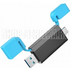 BOROFONE (6941991112416) DH9 Type-C USB 3.0 Black&blue