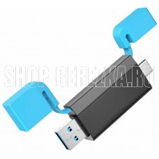 BOROFONE (6941991112393) DH9 USB 3.0 Black&blue