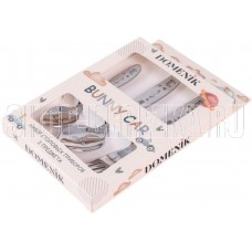 DOMENIK DMC196 Набор столовых приборов FUNNY BUNNY 3 предметов