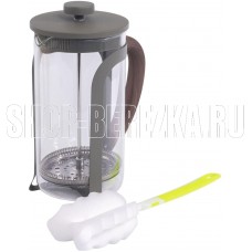 DOMENIK DMF253 Френч-пресс COLOR&WOOD серо-зеленый 1000мл DOMENIK DMF253 Френч-пресс COLOR&WOOD серо-зеленый 1000мл