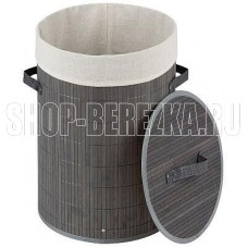 РЫЖИЙ КОТ Корзина для белья, бамбук, цвет: серый, размер:34,5*50см (104486) РЫЖИЙ КОТ Корзина для белья, бамбук, цвет: серый, размер:34,5*50см (104486)