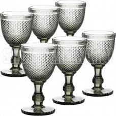 LORAINE 60437 Набор бокалов 340 мл 6 шт серый LR (х4)