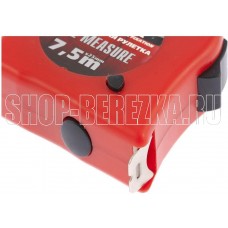 MATRIX Рулетка Double fixation,7,5 м х 25 мм,обрезиненный корпус,двойная плавная фиксация 31058