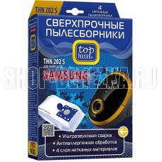 TOP HOUSE THN 202 S Сверхпрочные нетканые пылесборники с антибактериальной обработкой, 4 шт (392494) TOP HOUSE THN 202 S Сверхпрочные нетканые пылесборники с антибактериальной обработкой, 4 шт (392494)