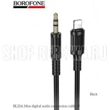 BOROFONE (6941991124761) BL25A AUX 3.5mm 8-pin, 1.0м Black