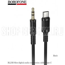 BOROFONE (6941991124778) BL25B AUX 3.5mm Type-C , 1.0м Black