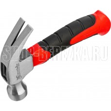 MATRIX Молоток-гвоздодер мини, фибергласовая двухкомпонентная рукоятка, 250 г 10444