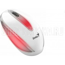 GENIUS Мышь проводная DX-Mini /1000 dpi/BlueEye/3 кнопки/для 2 рук/RGB/USB/кабель 1,5м/белый (31010025401)