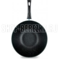 НЕВА МЕТАЛЛ ПОСУДА L3128Wi а/пр литая Вок 28см Гранит индукция НЕВА МЕТАЛЛ ПОСУДА L3128Wi а/пр литая Вок 28см Гранит индукция