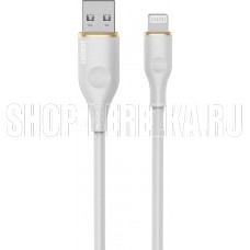 AKSBERRY (6900327520011) X162 Liquid silicone USB A -Lightning, белый