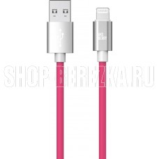AKSBERRY (6900327600010) X165 Liquid silicone USB A -Lightning, розовый